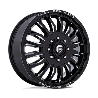 Fuel Off-Road | D868 ARC DUALLY 22x8.25 ET104 - GLOSS BLACK MILLED