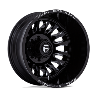 Fuel Off-Road | D868 ARC DUALLY 22x8.25 ET-227 - GLOSS BLACK MILLED
