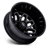 Fuel Off-Road | D875 FLUX DUALLY 20x8.25 ET-227 - GLOSS BLACK BRUSH-FC GRAY TINT
