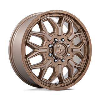 Fuel Off-Road | D876 FLUX DUALLY 22x8.25 ET104 - PLATINUM BRONZE