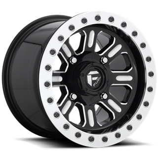 Fuel Off-Road | D910 HARDLINE BEADLOCK 15x7.0 ET38 - GLOSS BLACK MILLED