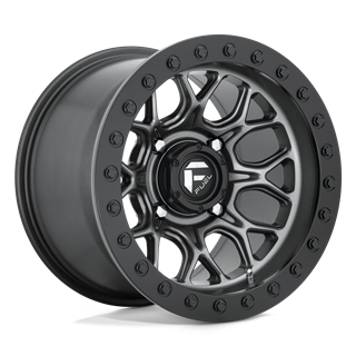 Fuel Off-Road | D919 TECH BEADLOCK 15x10.0 ET0 - MATTE GUN METAL BLACK BEAD RING