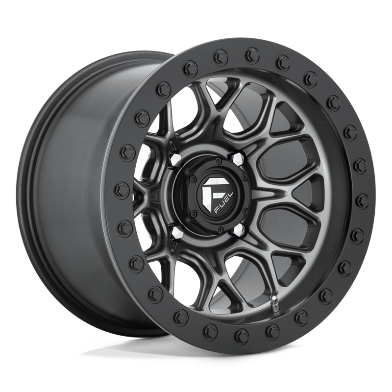 Fuel Off-Road | D919 TECH BEADLOCK 15x10.0 ET0 - MATTE GUN METAL BLACK BEAD RING
