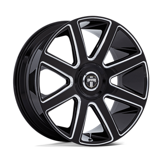 DUB Wheels | DC273 PULL 24x10.0 ET15 - GLOSS BLACK MILLED