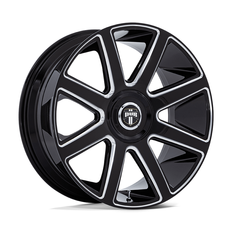 DUB Wheels | DC273 PULL 24x10.0 ET15 - GLOSS BLACK MILLED