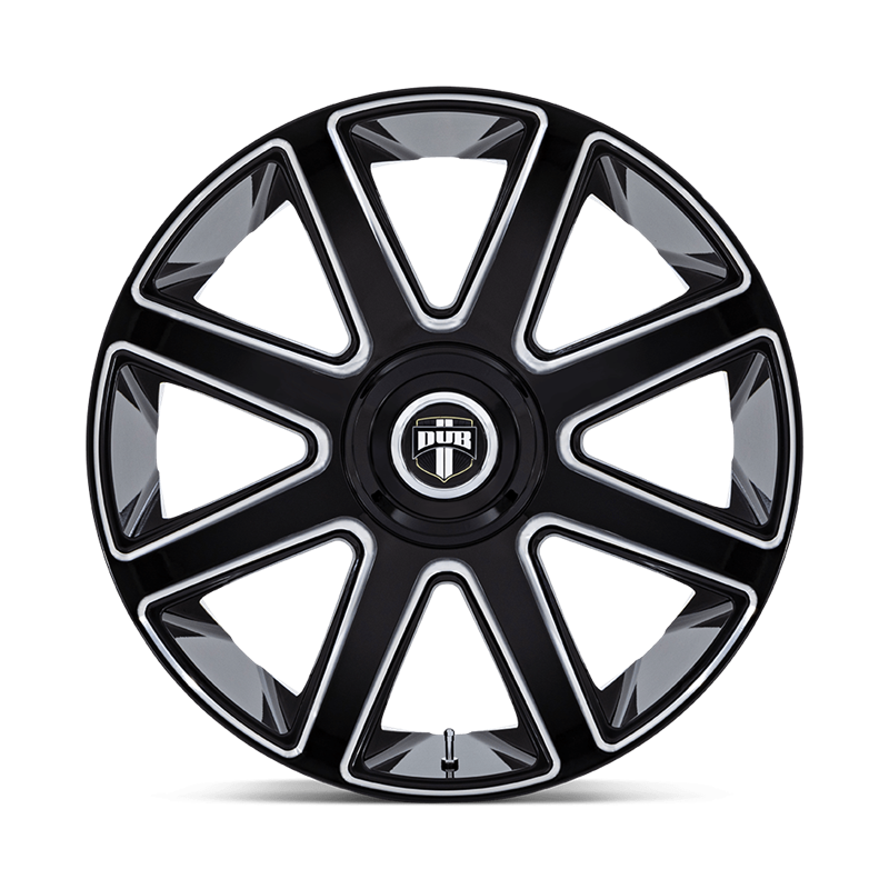 DUB Wheels | DC273 PULL 24x10.0 ET30 - GLOSS BLACK MILLED