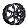 DUB Wheels | DC273 PULL 24x9.0 ET38 - GLOSS BLACK MILLED
