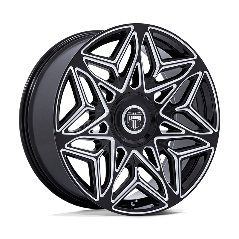 DUB Wheels | DC274 ANOMALY 24x10.0 ET15 - GLOSS BLACK MILLED