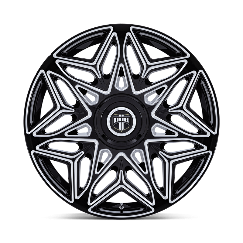 DUB Wheels | DC274 ANOMALY 24x10.0 ET15 - GLOSS BLACK MILLED