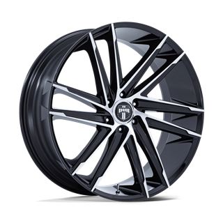 DUB Wheels | DC275 BLAZE 24x10.0 ET25 - GLOSS BLACK W/ MACHINED FACE