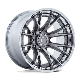 Fuel Off-Road | FC402 CATALYST 20x9.0 ET1 - PLATINUM W/ CHROME LIP