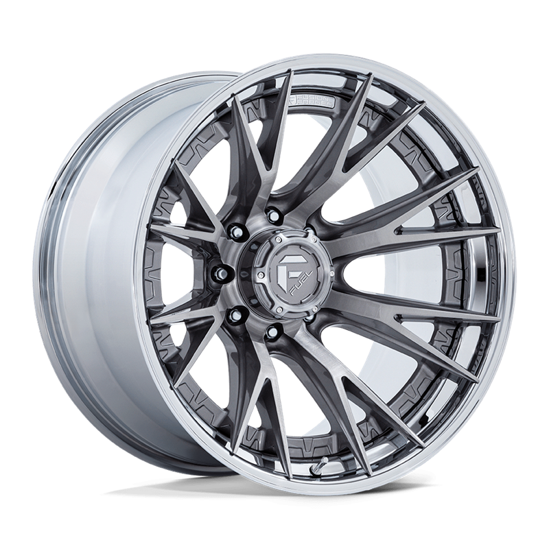 Fuel Off-Road | FC402 CATALYST 20x9.0 ET1 - PLATINUM W/ CHROME LIP