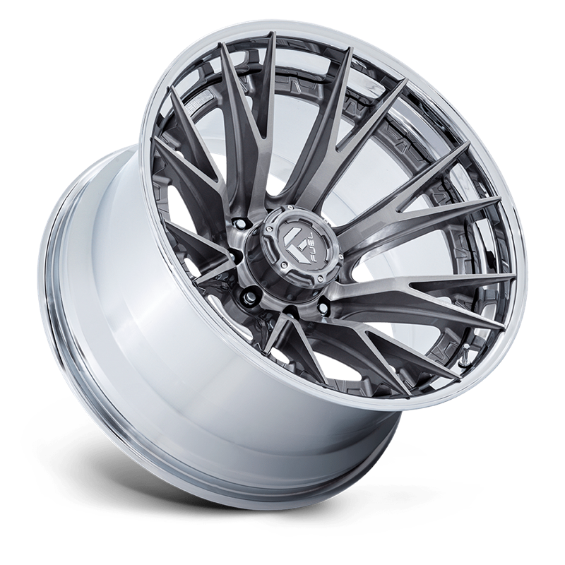 Fuel Off-Road | FC402 CATALYST 20x9.0 ET1 - PLATINUM W/ CHROME LIP