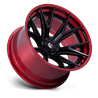 Fuel Off-Road | FC402 CATALYST 20x9.0 ET20 - MATTE BLACK W/ CANDY RED LIP