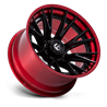 Fuel Off-Road | FC402 CATALYST 22x12.0 ET-44 - MATTE BLACK W/ CANDY RED LIP