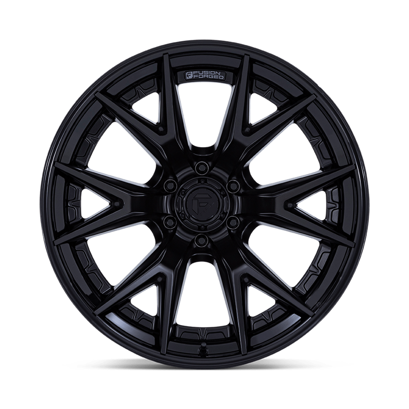 Fuel Off-Road | FC402 CATALYST 20x9.0 ET20 - MATTE BLACK W/ GLOSS BLACK LIP
