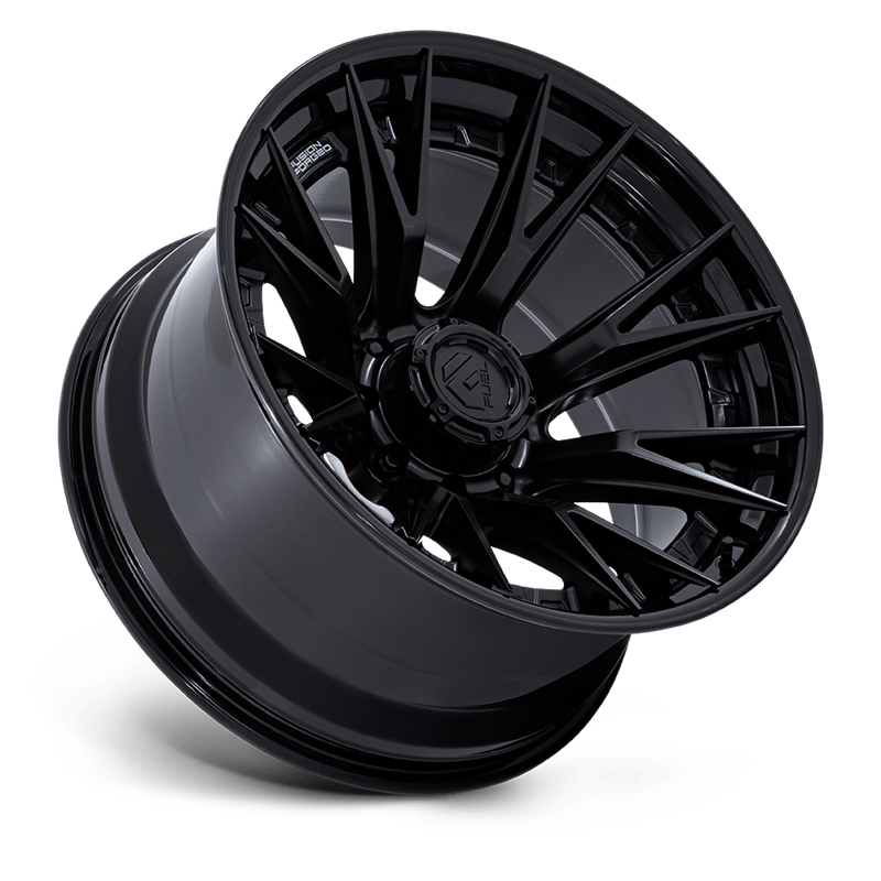 Fuel Off-Road | FC402 CATALYST 22x10.0 ET-18 - MATTE BLACK W/ GLOSS BLACK LIP