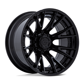 Fuel Off-Road | FC402 CATALYST 24x12.0 ET-44 - MATTE BLACK W/ GLOSS BLACK LIP