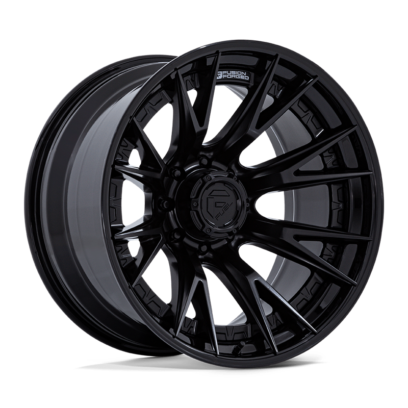 Fuel Off-Road | FC402 CATALYST 24x12.0 ET-44 - MATTE BLACK W/ GLOSS BLACK LIP