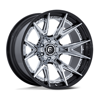 Fuel Off-Road | FC402 CATALYST 17x9.0 ET1 - CHROME W/ GLOSS BLACK LIP