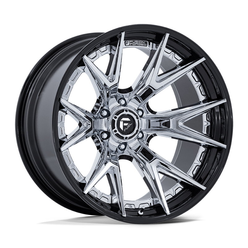 Fuel Off-Road | FC402 CATALYST 17x9.0 ET1 - CHROME W/ GLOSS BLACK LIP