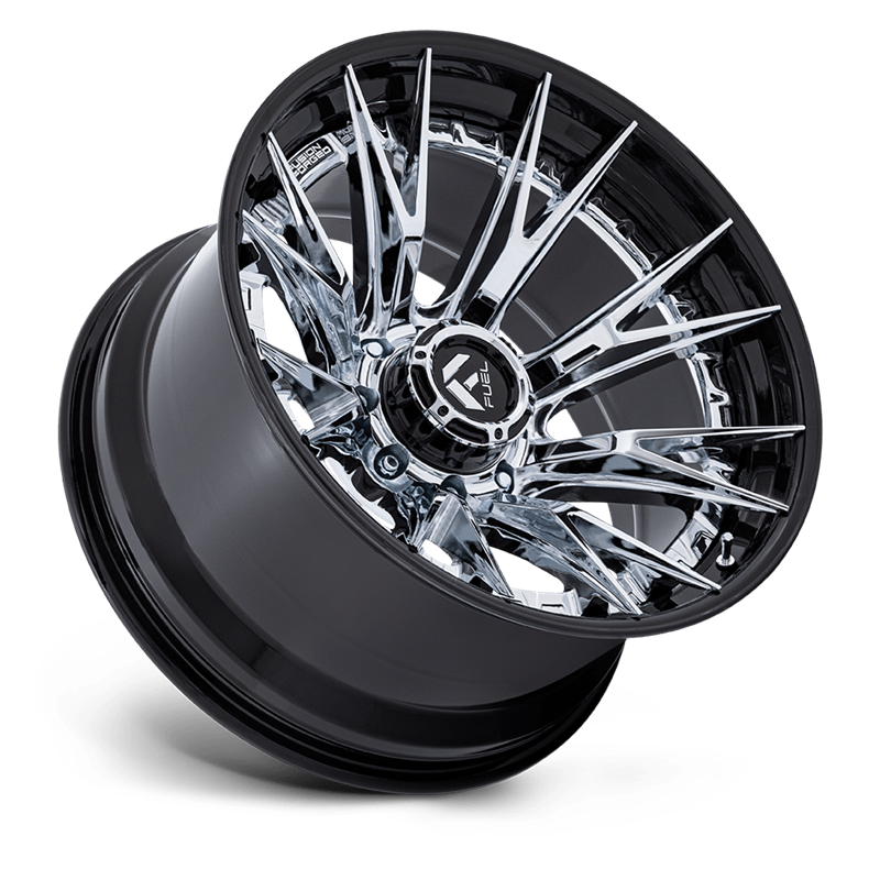 Fuel Off-Road | FC402 CATALYST 20x10.0 ET-18 - CHROME W/ GLOSS BLACK LIP