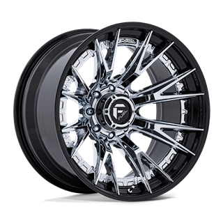 Fuel Off-Road | FC402 CATALYST 20x10.0 ET-18 - CHROME W/ GLOSS BLACK LIP