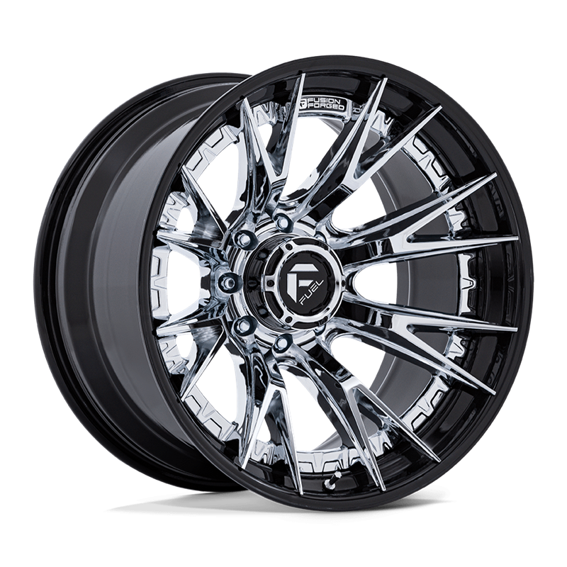 Fuel Off-Road | FC402 CATALYST 20x9.0 ET1 - CHROME W/ GLOSS BLACK LIP