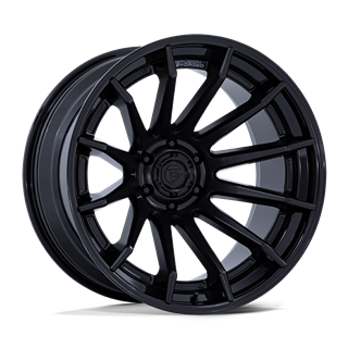 Fuel Off-Road | FC403 BURN 20x9.0 ET1 - MATTE BLACK W/ GLOSS BLACK LIP
