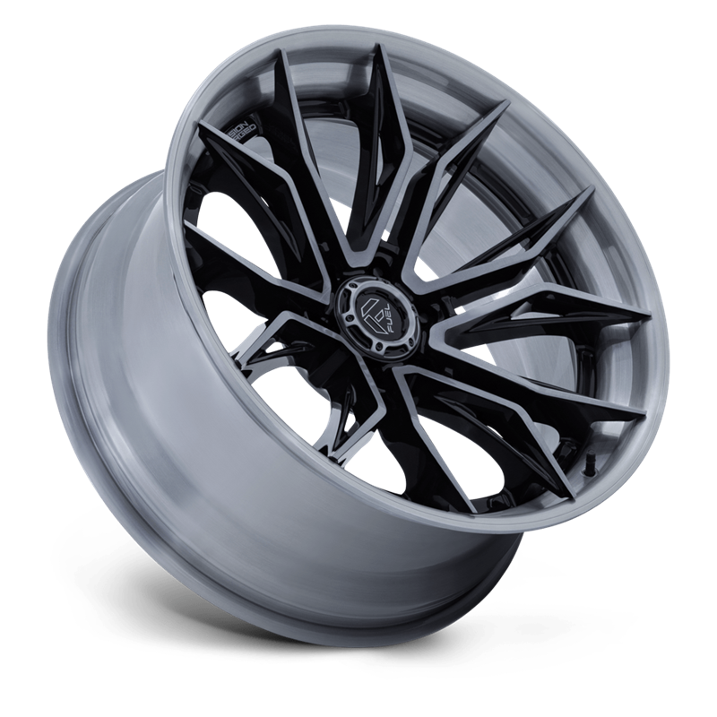 Fuel Off-Road | FC404 MUTINY 20x9.0 ET20 - GLOSS BLACK BRUSHED DARK TINT