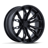 Fuel Off-Road | FC404 MUTINY 22x9.5 ET20 - MATTE BLACK W/ GLOSS BLACK LIP