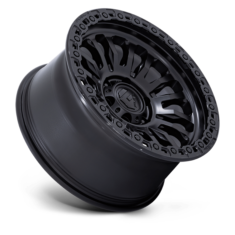 Fuel Off-Road | FC857 RINCON 17x8.5 ET-1 - MATTE BLACK W/ GLOSS BLACK LIP