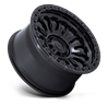 Fuel Off-Road | FC857 RINCON 17x8.5 ET-1 - MATTE BLACK W/ GLOSS BLACK LIP