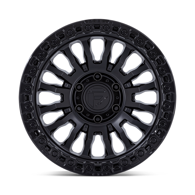 Fuel Off-Road | FC857 RINCON 17x8.5 ET-1 - MATTE BLACK W/ GLOSS BLACK LIP
