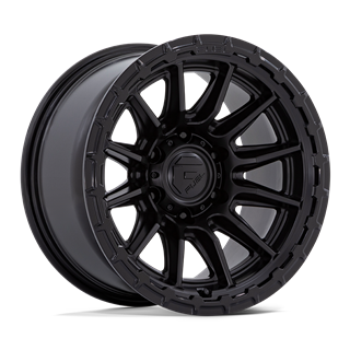 Fuel Off-Road | FC866 PISTON 17x8.5 ET25 - BLACKOUT W/ GLOSS BLACK LIP