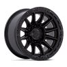 Fuel Off-Road | FC866 PISTON 17x8.5 ET25 - BLACKOUT W/ GLOSS BLACK LIP