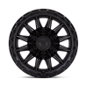 Fuel Off-Road | FC866 PISTON 17x8.5 ET25 - BLACKOUT W/ GLOSS BLACK LIP