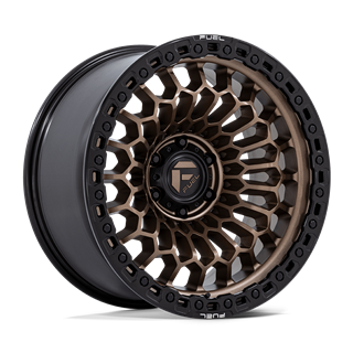 Fuel Off-Road | FC870 SINISTER 20x9.0 ET1 - MATTE BRONZE W/ MATTE BLACK LIP