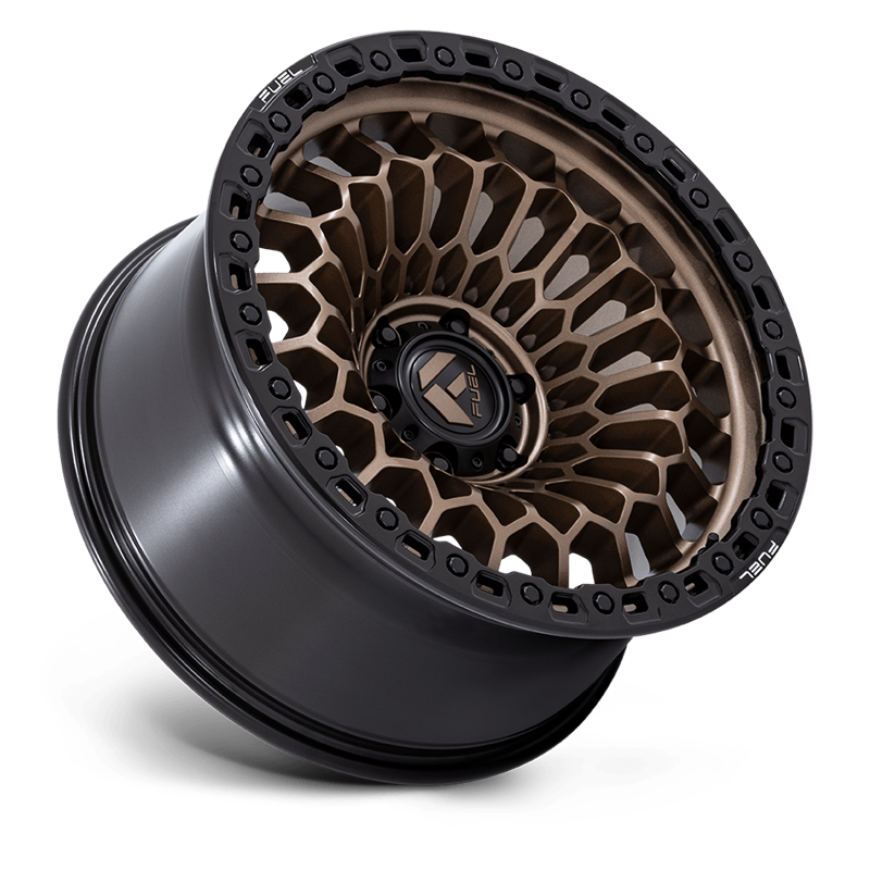 Fuel Off-Road | FC870 SINISTER 20x9.0 ET1 - MATTE BRONZE W/ MATTE BLACK LIP