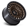 Fuel Off-Road | FC870 SINISTER 20x9.0 ET1 - MATTE BRONZE W/ MATTE BLACK LIP