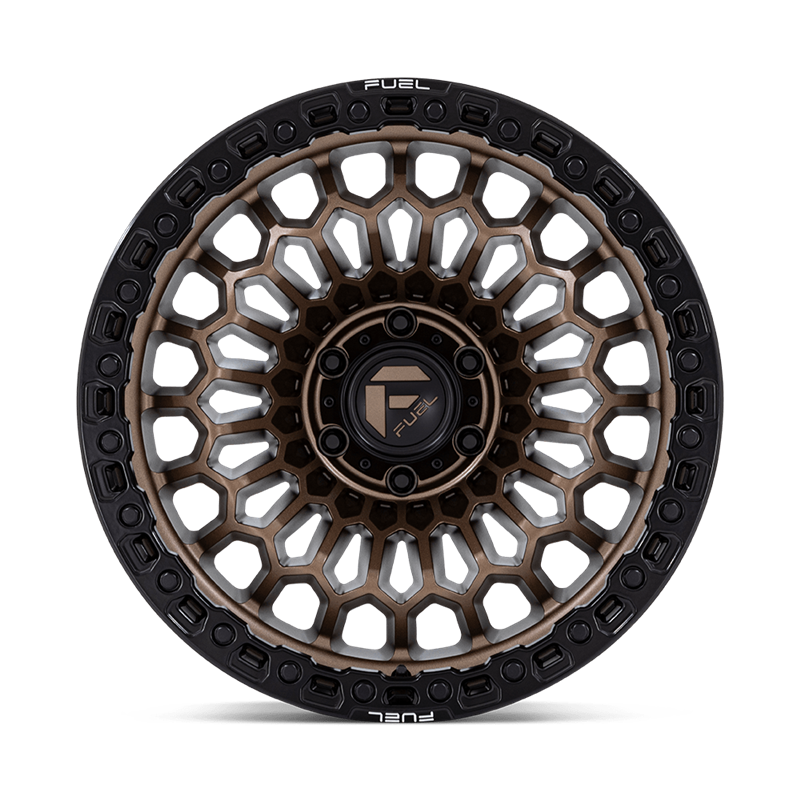 Fuel Off-Road | FC870 SINISTER 20x9.0 ET1 - MATTE BRONZE W/ MATTE BLACK LIP