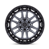 Fuel Off-Road | FC874 CELSIUS 17x9.0 ET1 - MATTE GUNMETAL W/ MATTE BLACK LIP