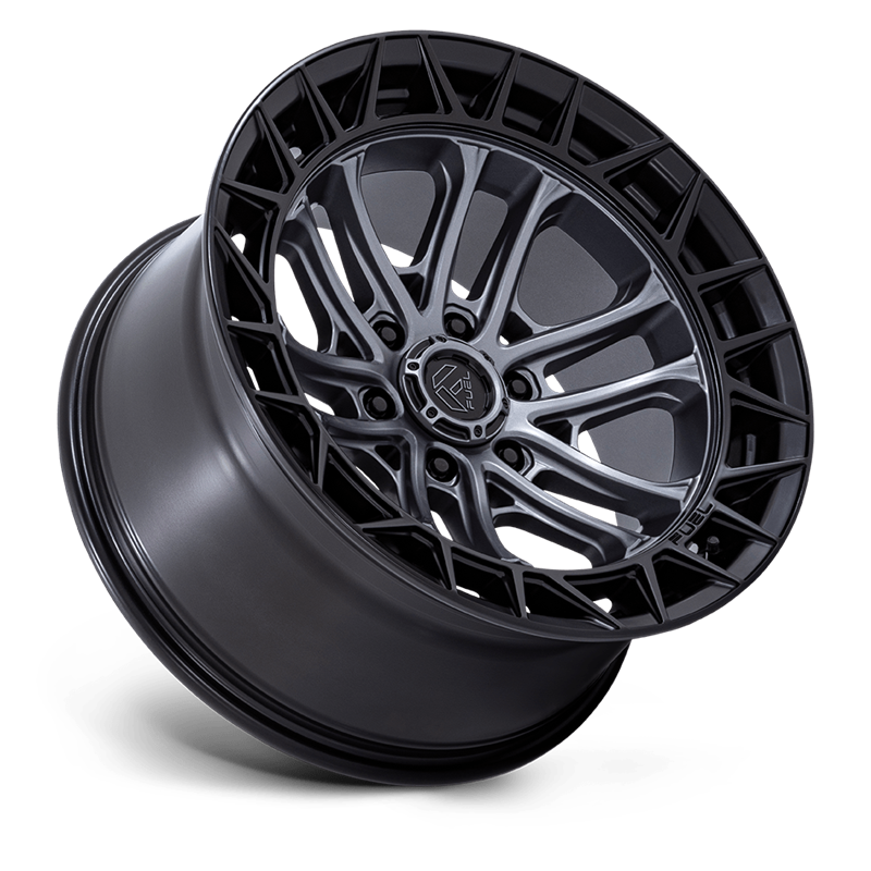 Fuel Off-Road | FC874 CELSIUS 20x9.0 ET1 - MATTE GUNMETAL W/ MATTE BLACK LIP