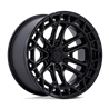 Fuel Off-Road | FC874 CELSIUS 17x9.0 ET1 - MATTE BLACK W/ GLOSS BLACK LIP