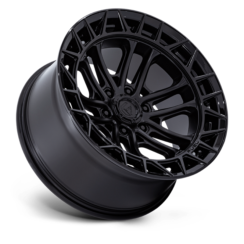 Fuel Off-Road | FC874 CELSIUS 17x9.0 ET-12 - MATTE BLACK W/ GLOSS BLACK LIP