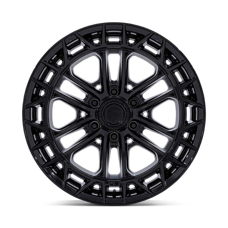 Fuel Off-Road | FC874 CELSIUS 17x9.0 ET-12 - MATTE BLACK W/ GLOSS BLACK LIP