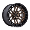 Fuel Off-Road | FC874 CELSIUS 17x9.0 ET1 - MATTE BRONZE W/ MATTE BLACK LIP