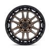 Fuel Off-Road | FC874 CELSIUS 20x9.0 ET1 - MATTE BRONZE W/ MATTE BLACK LIP