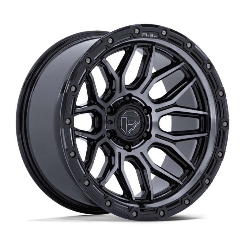 Fuel Off-Road | FC881 SURGE 20x9.0 ET1 - GLOSS BLACK MACHINED W/ GRAY TINT