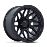 Fuel Off-Road | FC881 SURGE 18x9.0 ET1 - MATTE BLACK W/ GLOSS BLACK LIP